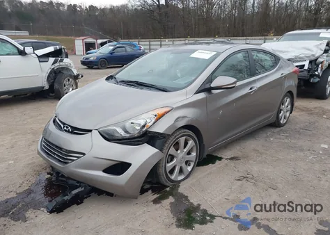 2013 Hyundai Elantra Limited from USA, damaged, VIN 5NPDH4AE4DH194553